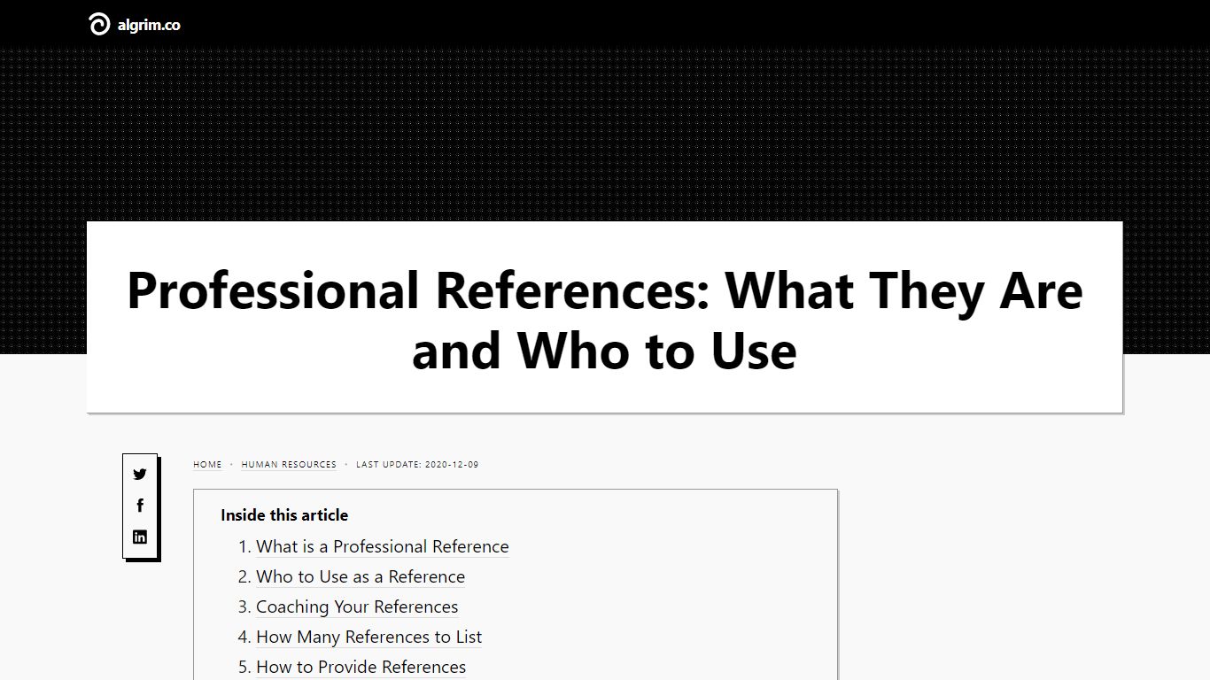 Professional References: What They Are and Who to Use