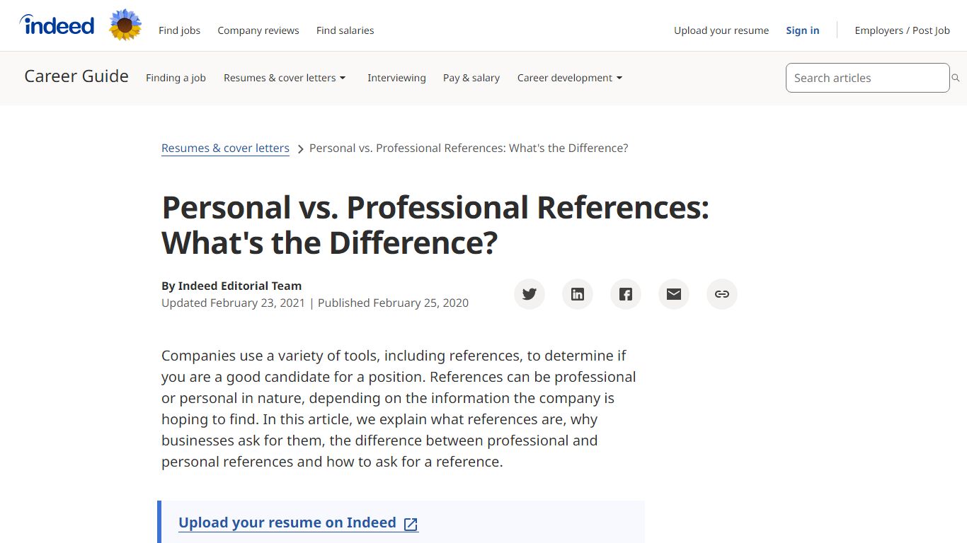 Personal vs. Professional References: What's the Difference?